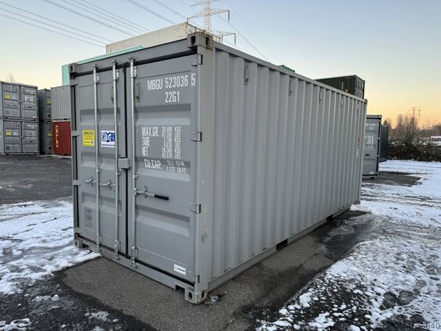 20 Fuß DV Seecontainer one way / RAL7042