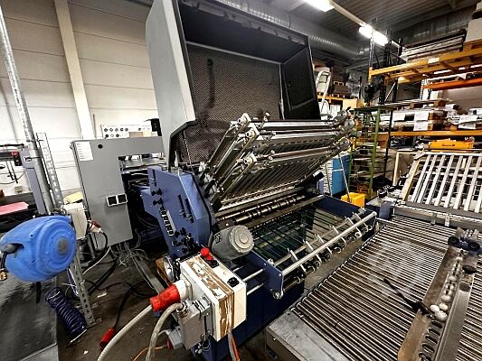 Foldemaskine Herzog+Heymann Falzmaschine 3x M7.35 + SBAP-46-ME  Bickel SGU + MBO R700 + MBO SAP 66-ME + Polar L-1000-W-3