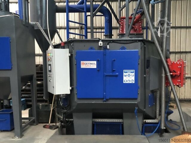 Forgóasztalos szemcseszóró gép CETINGIL DTK Rotary Table Blasting Machine
