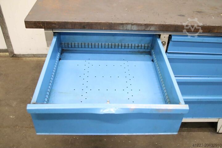 Werkbank met bankschroef Lista Heuer Front 1250/700/H850 mm