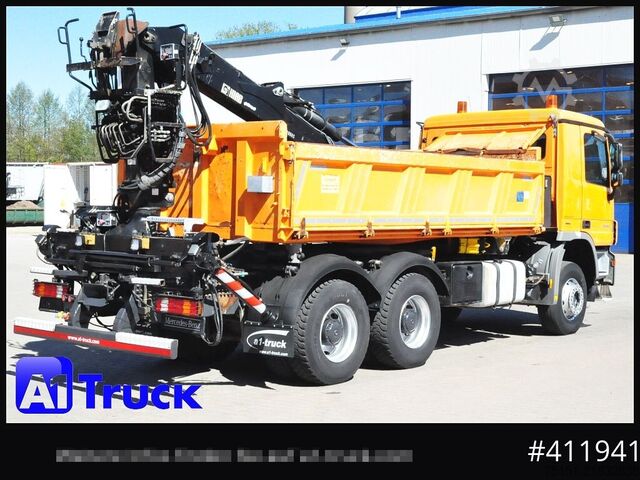 Γερανός τοποθετημένος σε φορτηγό MERCEDES-BENZ 3344 MP3 Actros 6x4 Meiller Jonsered 1300 RS