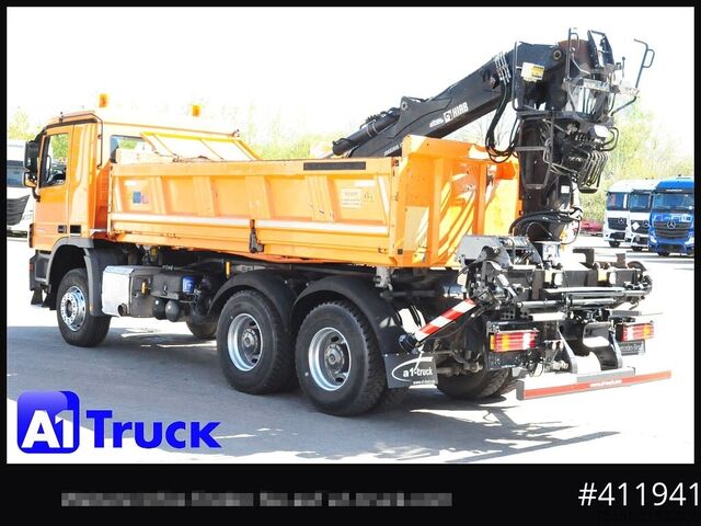 Γερανός τοποθετημένος σε φορτηγό MERCEDES-BENZ 3344 MP3 Actros 6x4 Meiller Jonsered 1300 RS