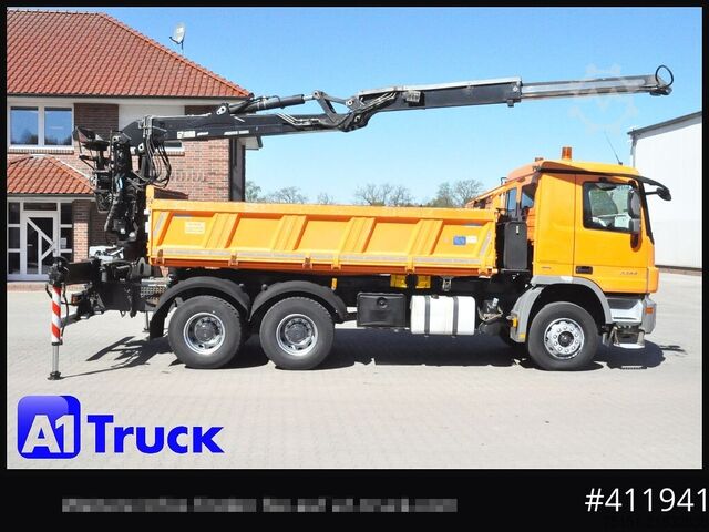 Γερανός τοποθετημένος σε φορτηγό MERCEDES-BENZ 3344 MP3 Actros 6x4 Meiller Jonsered 1300 RS