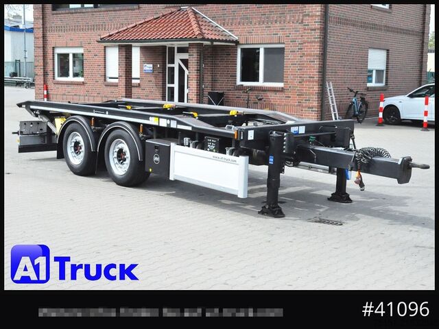 Abrollanhänger HUEFFERMANN HTAR 18.65, Tandem, oben gekuppelt,