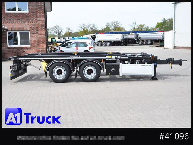 Abrollanhänger HUEFFERMANN HTAR 18.65, Tandem, oben gekuppelt,