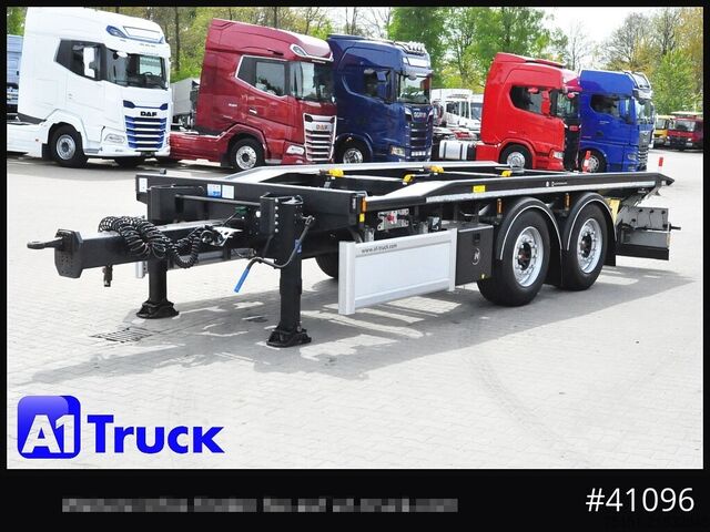 Abrollanhänger HUEFFERMANN HTAR 18.65, Tandem, oben gekuppelt,
