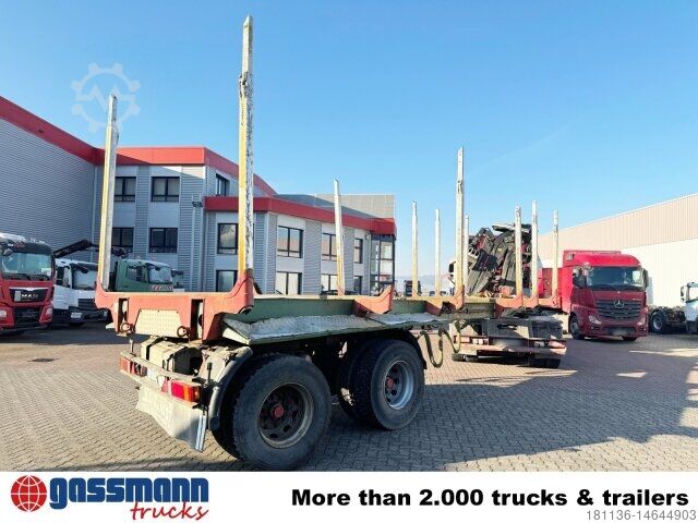 Semirremolque de troncos Glogger GLOGGER GSV 34, Lenk-/Liftachse, ausziehbar