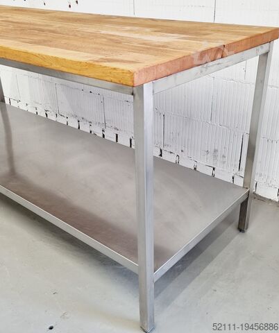 Stół piekarniczy Köhler AT 2000 mit Buchenholzplatte