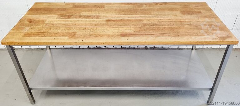 Stół piekarniczy Köhler AT 2000 mit Buchenholzplatte