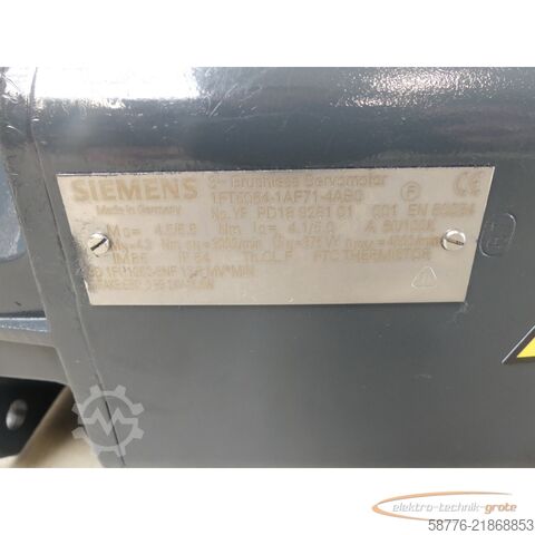 Unidade de controlo Siemens 1FT5064-1AF71-4AB0 Motor YFPD18928101001 generalüberh. 12 Mon. Gewährl.
