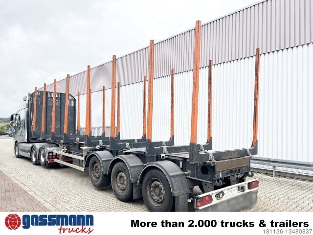 Semirremolque de troncos Gsodam 3-Achs Holzauflieger, Liftachse