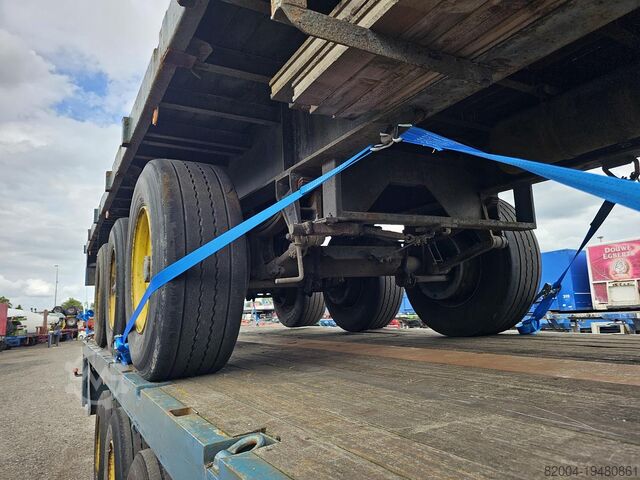 Flatbed GROENEWEGEN dro-12-24 FLATBED | STEEL SUSPENSION DRUM BRAK...