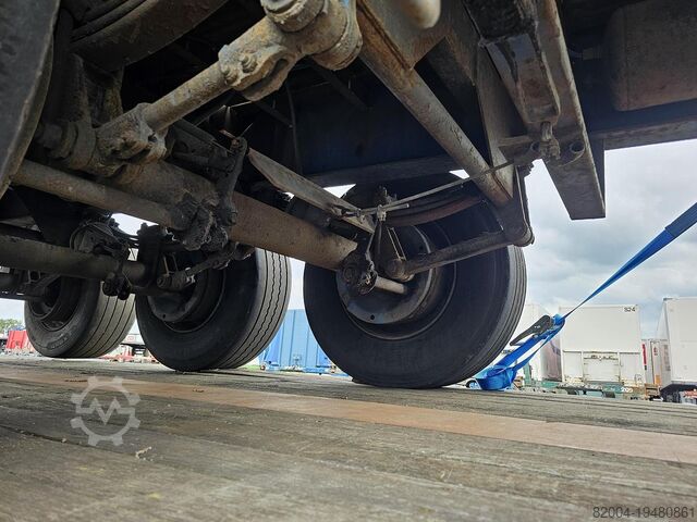 Flatbed GROENEWEGEN dro-12-24 FLATBED | STEEL SUSPENSION DRUM BRAK...