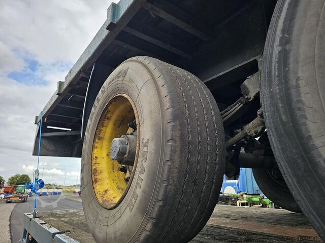 Flatbed GROENEWEGEN dro-12-24 FLATBED | STEEL SUSPENSION DRUM BRAK...