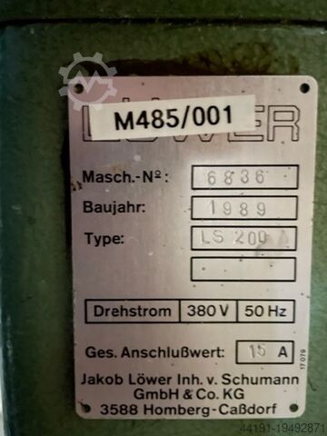 Vormslijpmachine Löwer LS 200