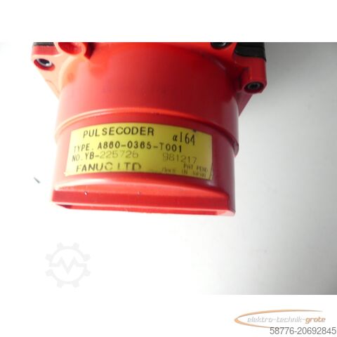 Unità di controllo Fanuc A06B-0377-B577 AC Servo Motor SN:C992F1193 + A860-0365-T001 Pulsecoder