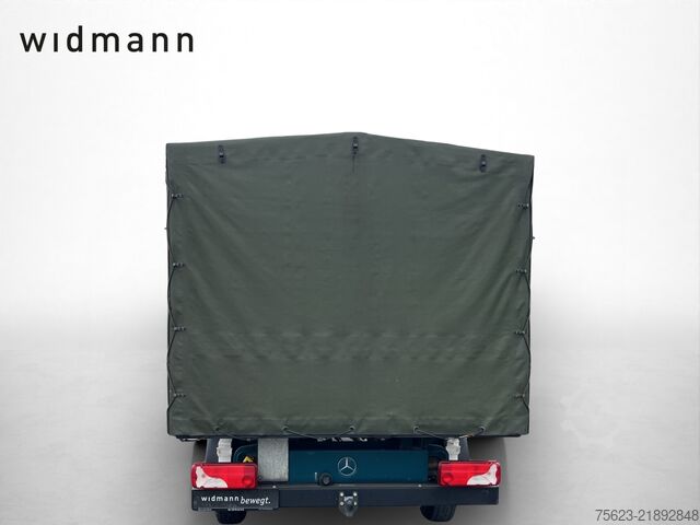Transporter mit Pritsche & Plane Mercedes-Benz Sprinter 316 CDI 4x4 Doka Pri/Pla Klima Standh. AHK