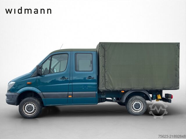 Transporter mit Pritsche & Plane Mercedes-Benz Sprinter 316 CDI 4x4 Doka Pri/Pla Klima Standh. AHK