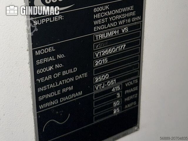 Horisontell svarvmaskin Colchester Triumph VS 2500