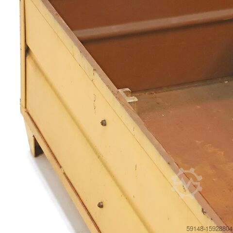 Used Stacking box steel fixed construction stacking box 4 sides, L: 1240, W: 840, H: 540 Kruizinga 98-4832GB