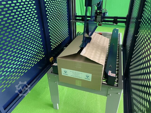 Carton sealer for opened cartons Kartonverschließmaschine min. B115/H110 MH-FJ-3A mit Deckelverschließmechanismus