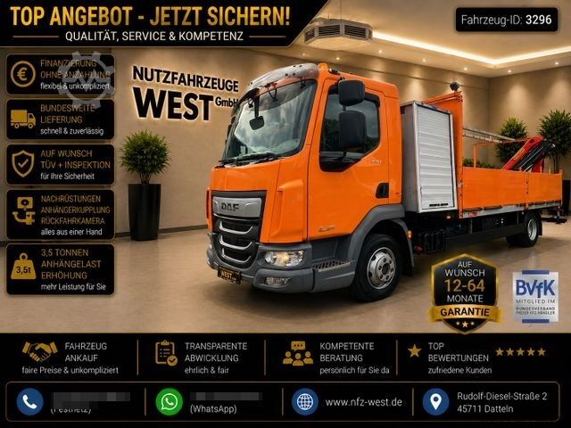 Vrachtwagen met kraanopbouw DAF LF 230*Palfinger Kran PK5.501 Solid+Funk+Greifer