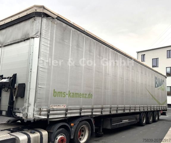 Open oplegger met zeil SCHWARZMÜLLER Mega, 435/50, SAF, Palettenkasten, Edscha