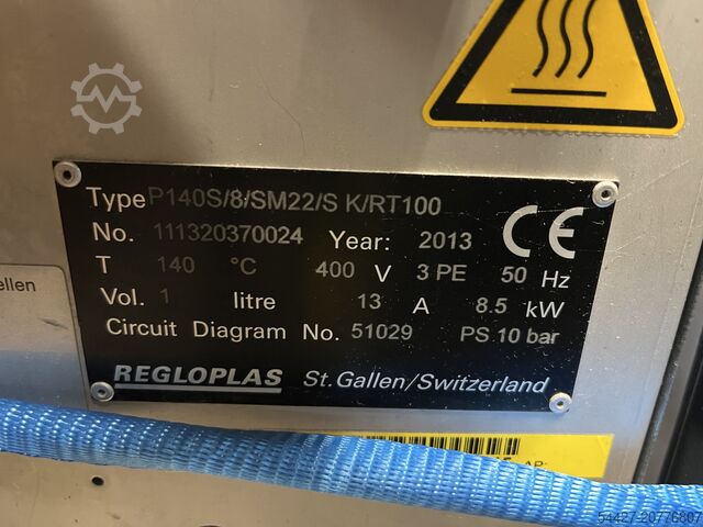 Temperature control unit Regloplas P140S/8/SM22/S K/RT100