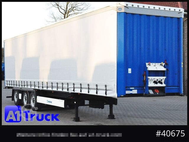 Open oplegger met zeil KRONE SD 27, Staplerhalterung, Liftachse, Lenkachse