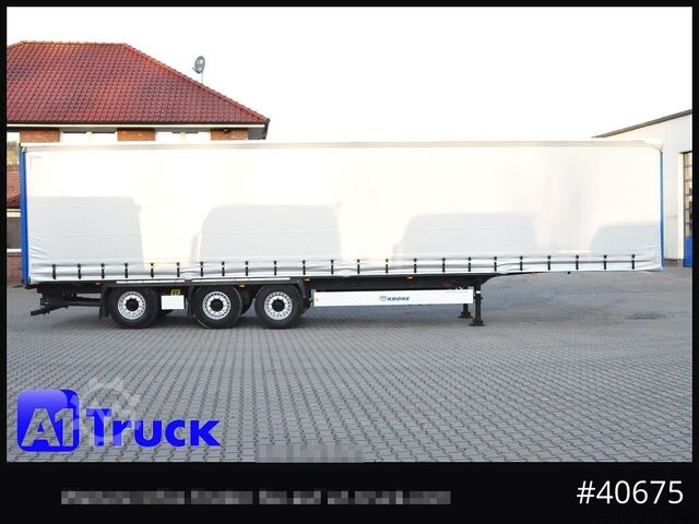 Open oplegger met zeil KRONE SD 27, Staplerhalterung, Liftachse, Lenkachse