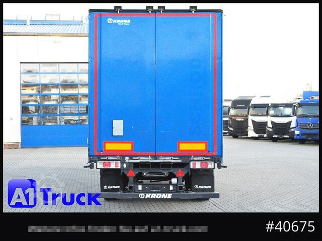 Open oplegger met zeil KRONE SD 27, Staplerhalterung, Liftachse, Lenkachse