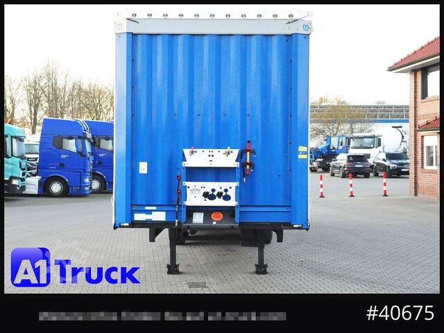 Open oplegger met zeil KRONE SD 27, Staplerhalterung, Liftachse, Lenkachse