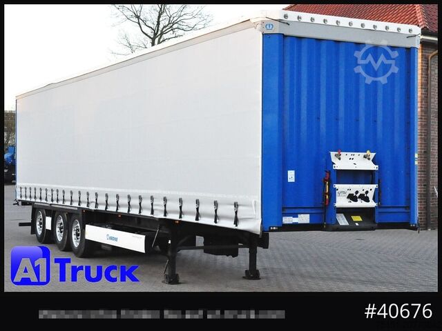 Open oplegger met zeil KRONE SD 27, Staplerhalterung, Liftachse, Lenkachse