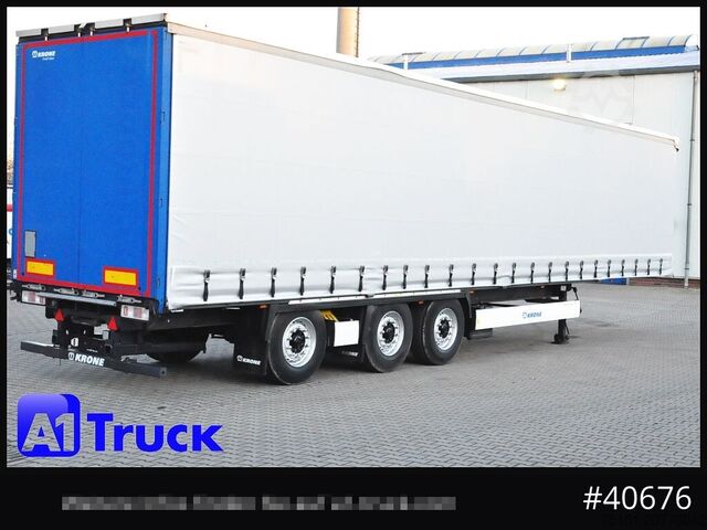 Open oplegger met zeil KRONE SD 27, Staplerhalterung, Liftachse, Lenkachse