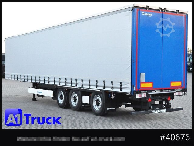 Open oplegger met zeil KRONE SD 27, Staplerhalterung, Liftachse, Lenkachse