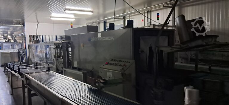 Siapi, Melegari, PE Comag, TMG, Domino, Atlanta Line for Non-Returnable PET Bottles (2008) Siapi, Melegari, PE Abfülllinie für PET (Einweg)