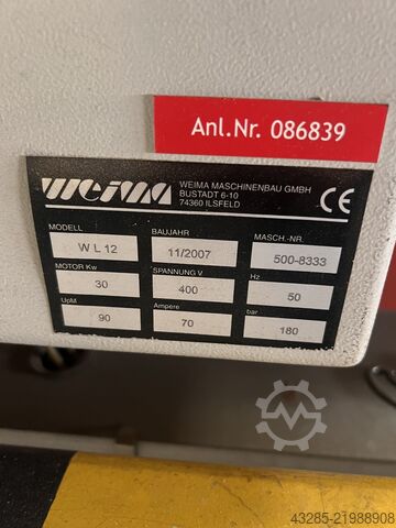 Unità di frantumazione WEIMA Weima HWV 3000 / WL12 Holzhäcksler
