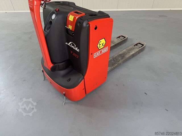 T 20 * DEMO * Atex EX * Proplan 3GD / Zone 2 & 22 !! Tilte gafler !! NYT batteri !! LINDE T 20 * DEMO * Atex EX * Proplan 3GD / Zone 2 & 22 !! Tilting Forks !! NEW battery !!