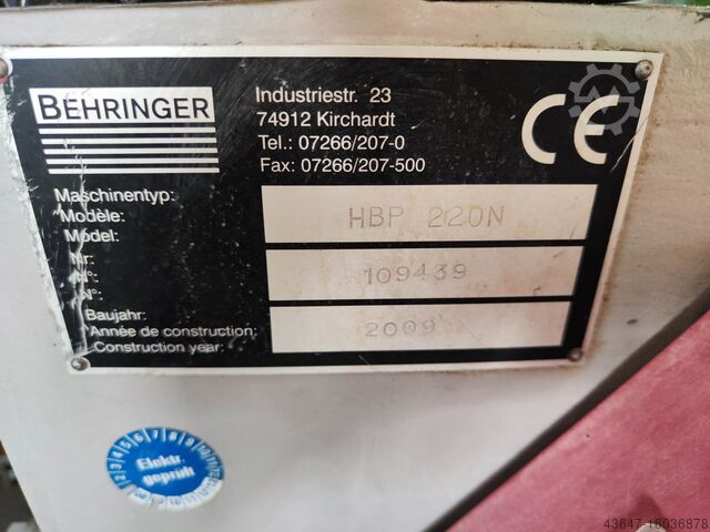 Serra de fita , Serra de fita Behringer BEHRINGER HBP 220N