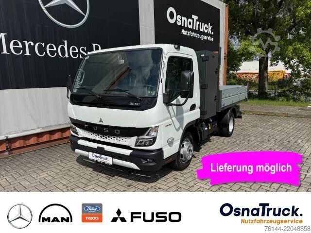 Kiepwagen bestelauto MITSUBISHI Canter 3C15 Hinterkipper+Box Klima,AHK 3,5t