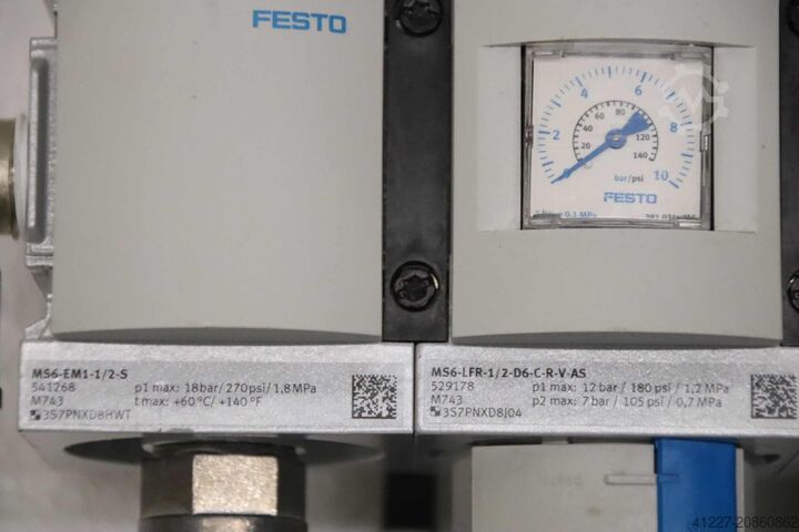 Vedligeholdelsesenhed, filter, reguleringsventil Festo MS6-EM1-1/2-S M56-EE-1/2-V24-S