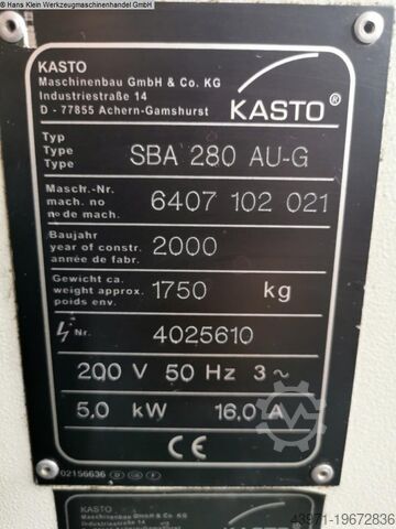 Ferăstrău automat cu bandă - orizontal KASTO SBA 280 AU-G