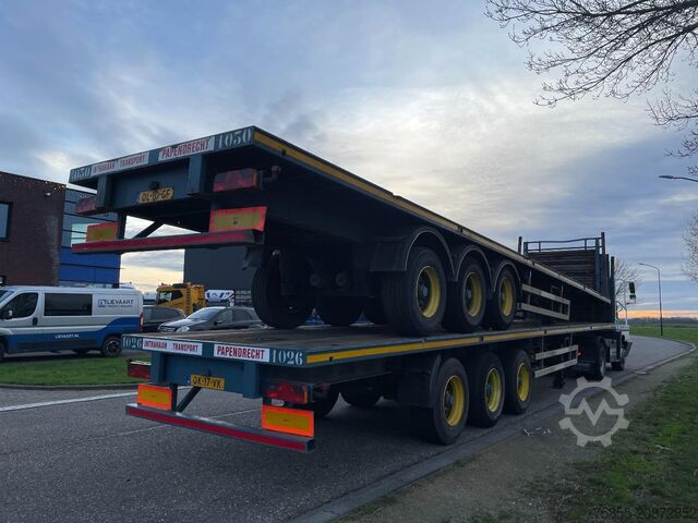 Flatbed Haan OPL45 Heavy Duty / Rungen-Potholes /BPW / 2x Li...