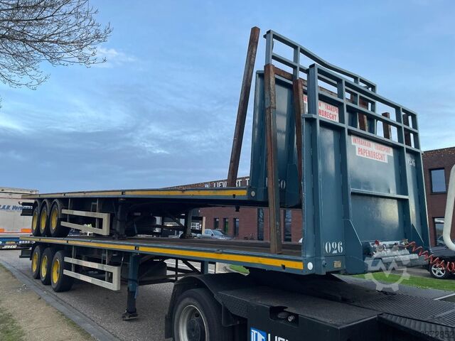 Flatbed Haan OPL45 Heavy Duty / Rungen-Potholes /BPW / 2x Li...
