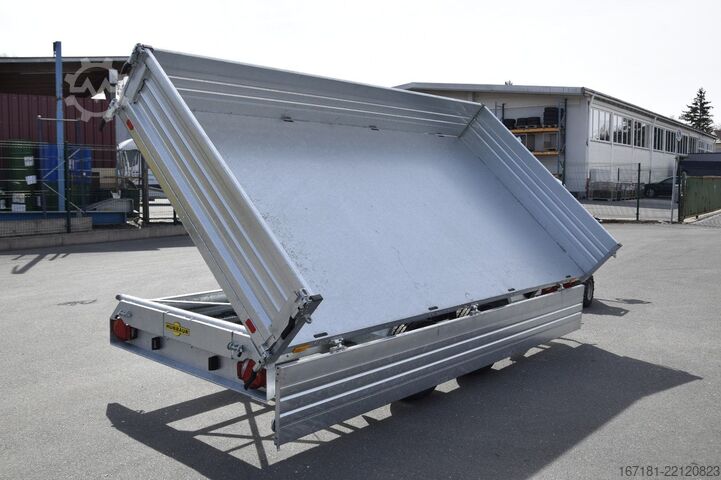 Trójstronna przyczepa wywrotka HUMBAUR HTK 3500.37 Pro Steel