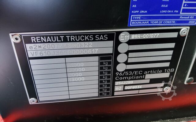 Furgon transport auto Renault T 4x2 - 64-BXN-1 - OPRIJWAGEN - STANDAIRCO - LA...