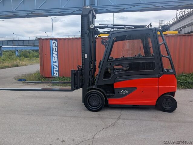Elektromos négykerekű targonca Linde E 45-600 // 2555 Std. // 3. & 4. Ventil // Seitens