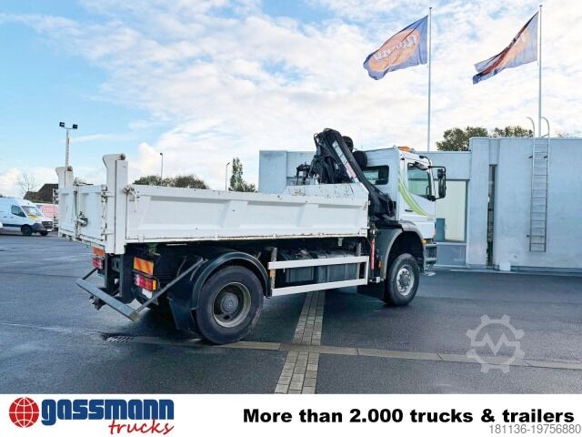 Camião basculante Mercedes-Benz Atego 1823AK 4x4, Kran HIAB, Bordmatik