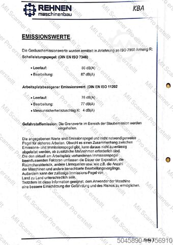 Élcsiszoló gép Rehnen KBA