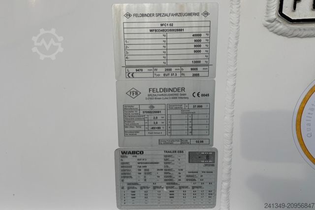 Silo návěs FELDBINDER EUT 37.3